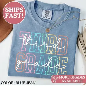 Comfort Colors Third Grade Shirt, Third Grade T Shirt, Third Grade Teacher Shirt, 3rd Grade Teacher Shirt, Elementary School, Teaching Tee