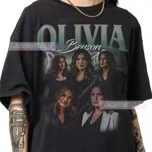 Olivia Benson Vintage 90s Shirt Law and Order SVU Retro TV Show Merch Tee