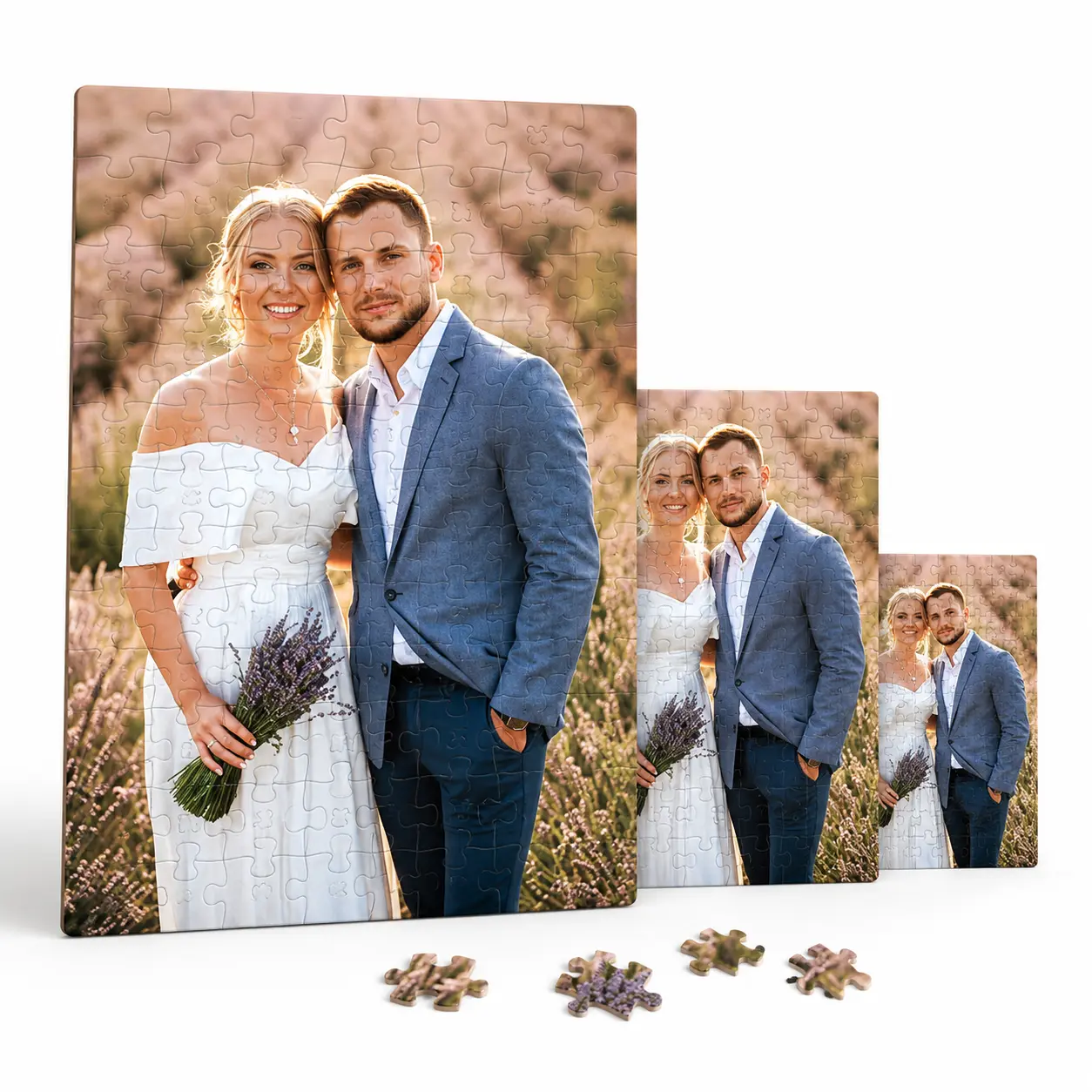 Personalized Photo Puzzle Custom Picture Jigsaw Puzzle for Couples Family Wedding Pet Gift | 300/500/1000 Pieces Memory Keepsake