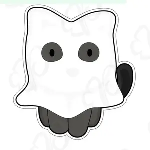 Ghost Cat Cookie Cutter