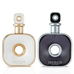 Infinity Gold & Infinity Silver Eau de Parfum Spray 105ml (3.6 oz) by Armaf (Bundle)