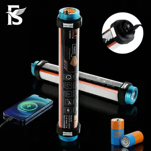 2500LM Hood Work Light Bar &7800mAh Rechargeable Battery  — Flashlight ,Magnetic, Glare-Free LED Strip with Lanyard —Features Warm Light, Warning Light, and Window Breaker Functions — Ideal for Mechanics, Car Repair,led lights--gifts for dad