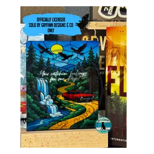 Sean Roberts The Ravenhood Bookshelf Light Up Sign Officially Licensed Kate Stewart Series Bookshelf Decor