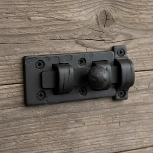 Slide Bolt Latch, Iron, Vintage Door and Cabinet Hardware