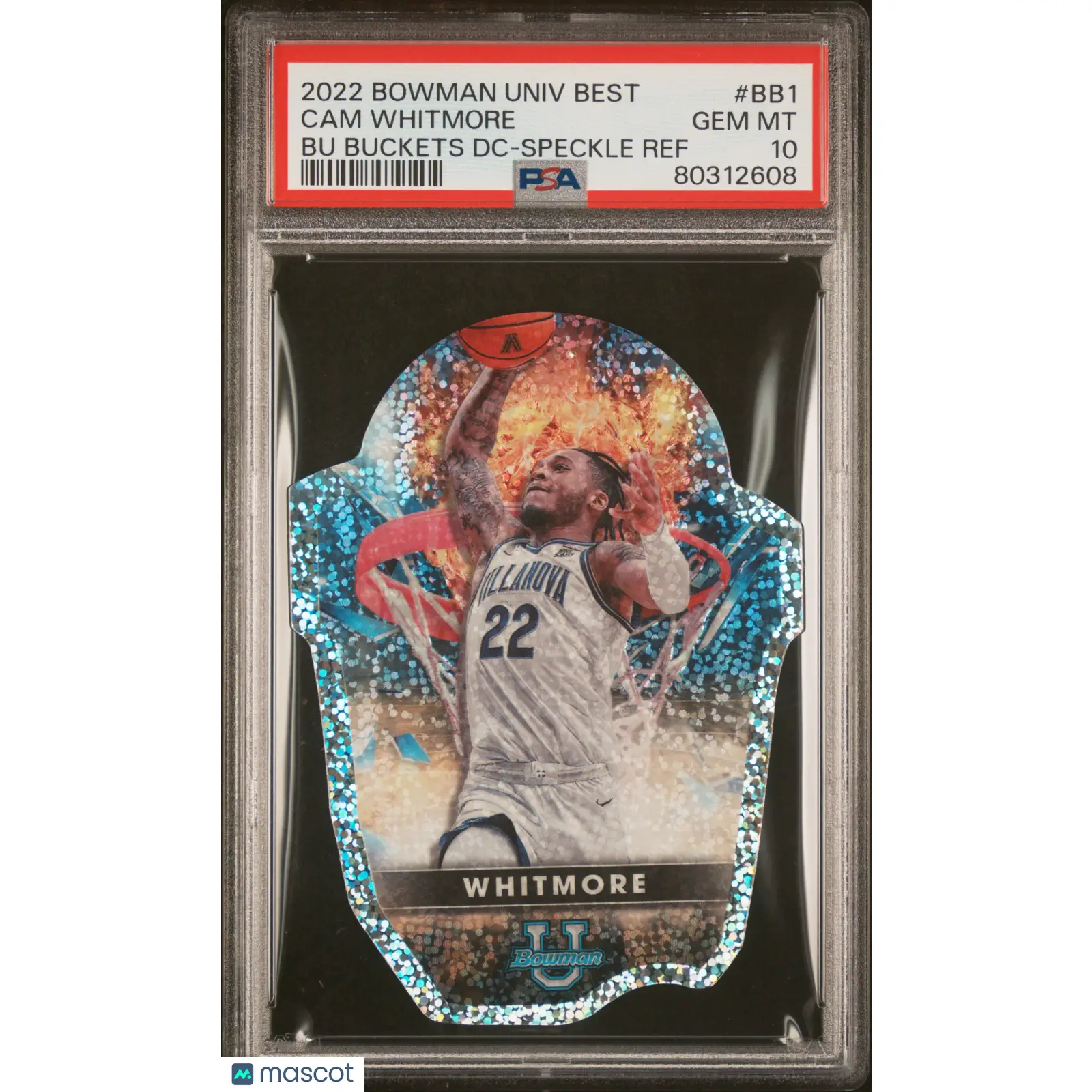 Cam Whitmore PSA 2022 Bowman University Best Bowman U Buckets Die Cuts #BB1 10