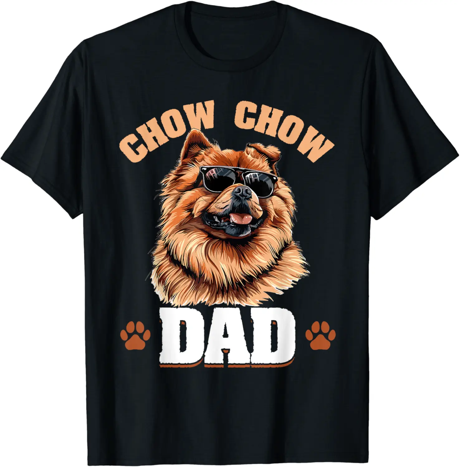 Chow Chow Dog Breed Chow Chow Dad T-Shirt - Taylorpar Shop 24B0D1DM97BP