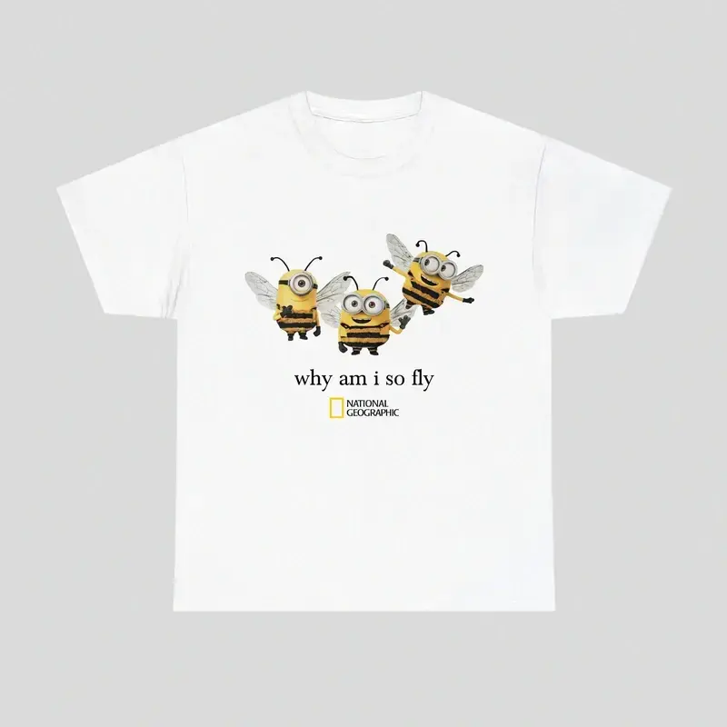 National Geographic Minibee Cotton T-Shirt – Wildlife Animal Nature Exploration Unisex Tee