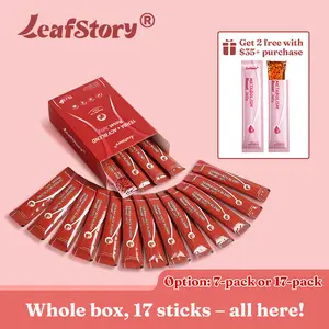 LeafStory Yerba + Apple Vinegar Reset Jelly（7 Sticks/17 Sticks) : Mixed Berry Flavor, Support Digestion, Gut Health, and Metabolism, Debloat, Natural Ingredients , Sugar-Free, Gluten-Free, Non-GMO, Gelatin-Free-S1