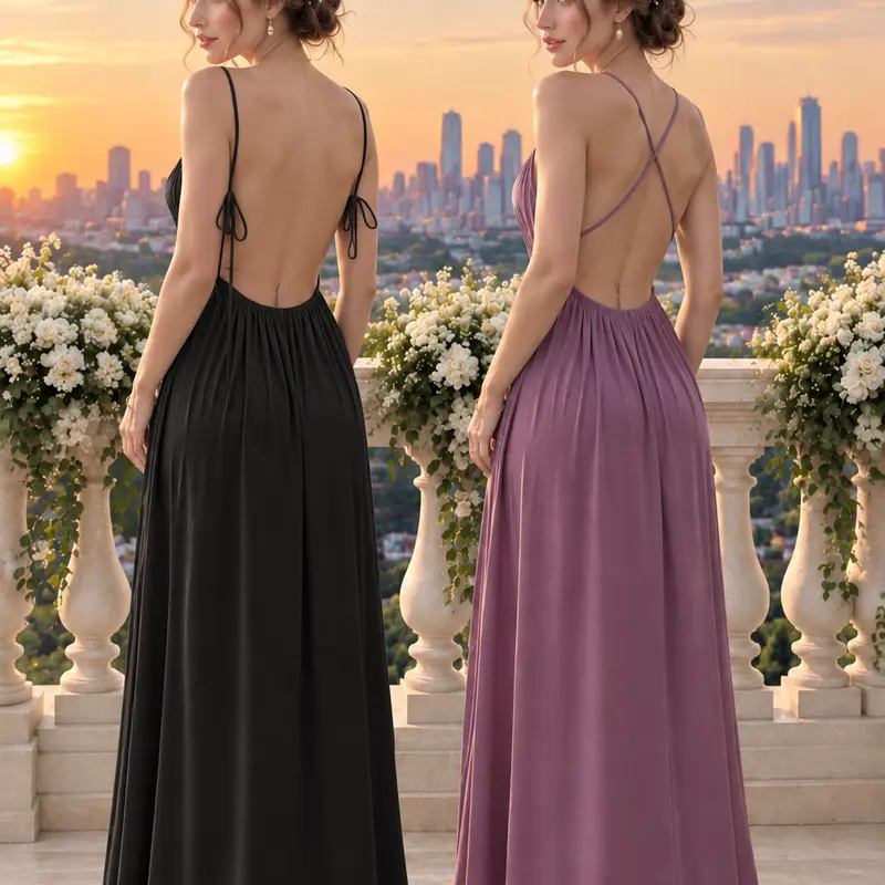 Women's Solid Color Cami Lounge Dress, Sleeveless Long Summer Slip Dress, Elegant Pleated Drawstring Casual Party Vacation Wear, Chic Sleepwear Nightgown, Loungewear for Women, Lazy Style Comfy Advanced Sense Dress Womenswear