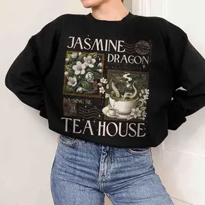 Jasmine Dragon Tea House Crewneck Sweatshirt, Uncle Iroh Shirt Gift, Anime Lover's Gift, Uncle Iroh Tea House Inspired, Avatar Vintage Graphic Tees