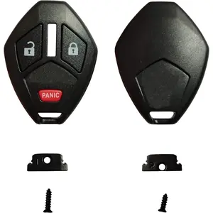 Key Shell Replacement for 3 Buttons Keyless Entry Remote Key Fob Case with Screwdriver Fit for Mitsubishi Eclipse Endeavor Galant Lancer Outlander