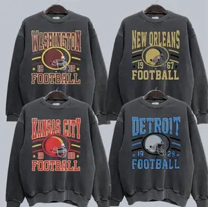 Vintage City Football Dark Heather Sweatshirt, Hometown Football Game Day Pullover, Vintage Football Throwback Graphic, Gift For Fans 2025 Sport Top
