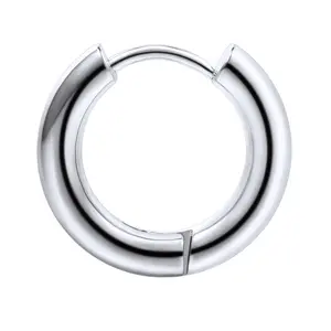PROSTEEL Hoop Earring Stainless Steel Circle Round Hoop Earrings Jewelry Unisex For Men Women with Gift Box