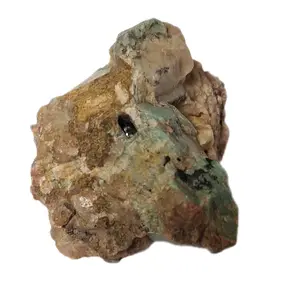 Colorado Amazonite cluster with Feldspar and Smoky Quartz Inclusions in matrix