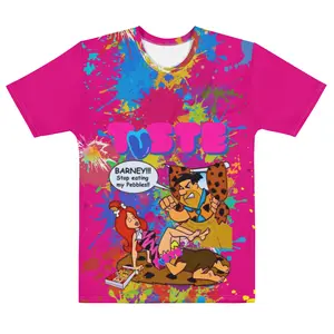 SOON TASTE FRUITY PEBBLES TYEDIE T-SHIRT (BUBBLE GUM PINK)