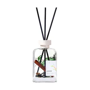 SONG CHAO Upgraded Mist Forest Reed Diffuser 200ml - Natural Botanical Aroma Oil for Home, Office, Bathroom - Long Lasting Air Freshener