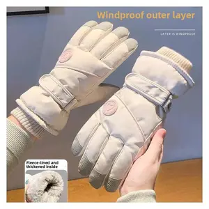 Winter Warm Gloves Thickened Warm Unisex Outdoor Waterproof Riding Skiing Cycling Touchscreen Windproof Gloves