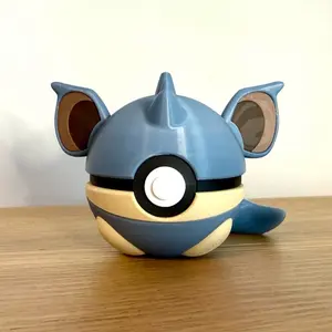#0031 Nidoqueen Ball - Made to Order, High-Quality PLA, 3D Printed Pokeball Figure