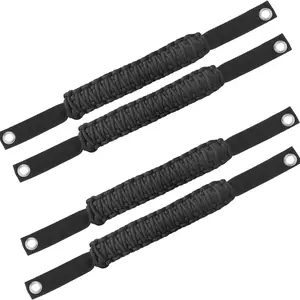 Car Grab Handles for Ford Bronco 2021-2024 2/4 Door, Automotive Simple Style Car Door Handle, Roll Bar Paracord Grip Handle for Ford Bronco Interior Accessories