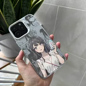 Rascal Does Not Dream of Bunny Girl Senpai Anime Phone Case Suitable for iPhone 17 16 15 14 13 12 11 Air Pro Max X XR XSMAX 8 Plus Matte Color Hard Shell Casing Protective Cover, Accessories, Gadget Safety, Cartoon Print, Anime Design, Durable Shell