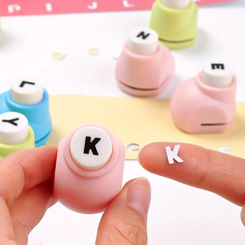 1pc A-Z Letter Embossing Tool, Manual Embossing Machine, Letter Embossing, Mixed Colors
