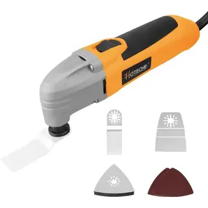 1.6-Amp Oscillating Tool 3 °   Oscillating Angle Fit Interface-function tool with Blades and Sand Papers