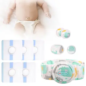 Medical Grade Baby Umbilical Hernia Belt Soft Gentle Medical Cotton Pads Safe for Newborn Skin Waterproof Navel Hernia Support for Infant Toddler