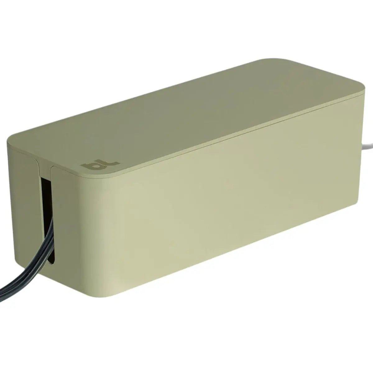 Electriduct PD-BLL-CBX-LS Plastic Blue Lounge Cable Box - Light Sage, Desk Organizer for Office Stationery & Computers & Office Equipment