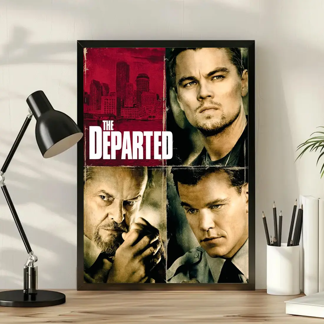 The Departed Movie Poster, Alternative Movie Poster Print, Martin Scorsese The Departed Posters, Leonardo DiCaprio and Jack Nicholson Posters