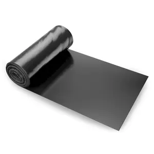 VEVOR 3FT x 50FT Plastic Sheeting Heavy Duty, 4 Mil Thick Plastic Sheeting Roll, Plastic Drop Cloth Painters Tarp, Polyethylene Covering for Crawl Space Vapor Barrier, Multi-Purpose, Black