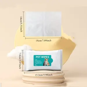 2pcs-20pcs-Pet products Pet wipes Dogs and cats special wipes Disposable leave-in cleaning. Wipes Disposable leave-in cleaning toiletries paper towels