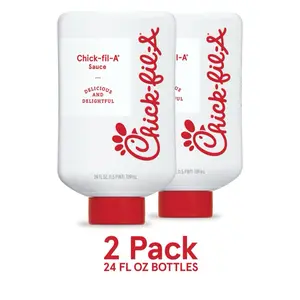 Chick-fil-A Original Chicken Sauce 24 Ounce Bottles Pack of 2 Delicious and Delightful Dip 2 Pack 24 FL OZ BOTTLES