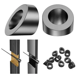 10 Pack 5/16" ID Black Angle Washers for  Railing Stair Ends, Stainless Steel 30  Black Angle Beveled Washer for 1/8", 3/16" Hardware