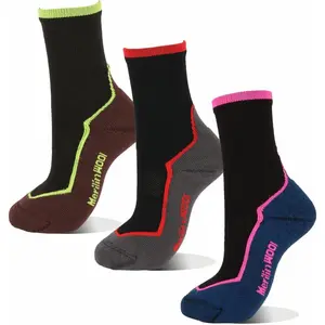 Merino Wool Hunting Hiking Crew Socks for Men & Women,Ski Socks Warm Breathable,Sport Socks 3 Pairs