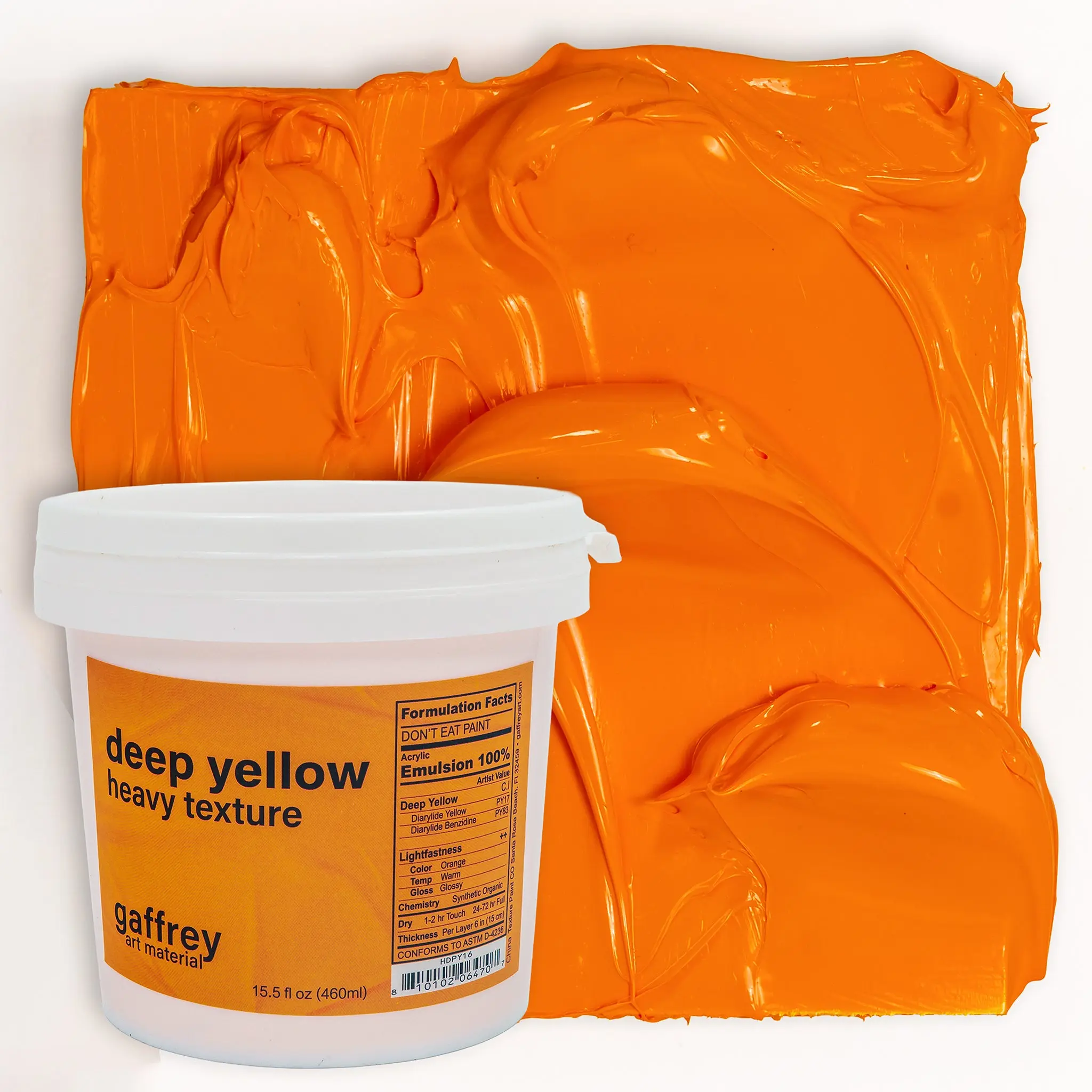 Deep Yellow Heavy Body Texture Acrylic Paint Deep Yellow Heavy Body Texture Acrylic Paint