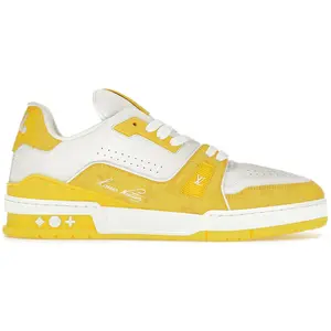 990580 Louis Vuitton Trainer White Yellow Monogram