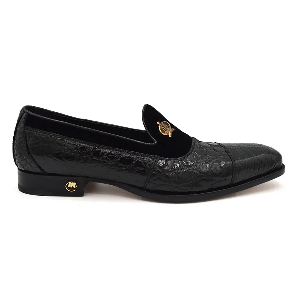 Mauri 3215 Alligator and Velvet Loafer
