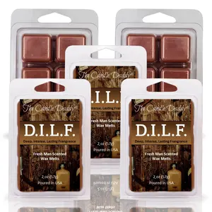 5 Pack - D.I.L.F. (Deep, Intense, Lasting Fragrance) - "Fresh" Man Scented Wax Melt - 2 Ounces x 5 Packs = 10 Ounces
