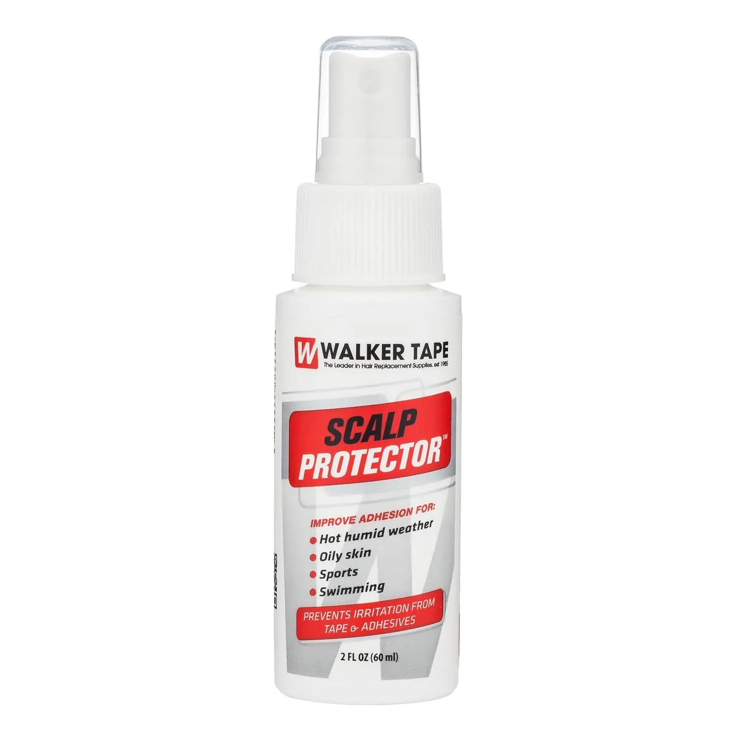 Walker Tape Scalp Protector Spray 2 fl oz, Skin Safe Barrier for Wig Tape, Toupees, and Tape in Hair Extensions Human Hair, Adhesive Booster for Humid, Oily, or Active Wear Conditions