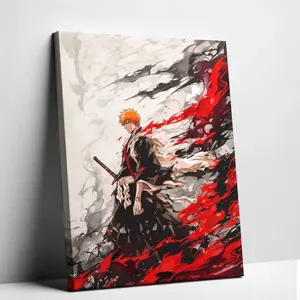Dark Fantasy Shinigami Anime Canvas Wall Art - Classic Japanese Manga Poster Prints for Living  Decor, Cool Otaku  Aesthetic room