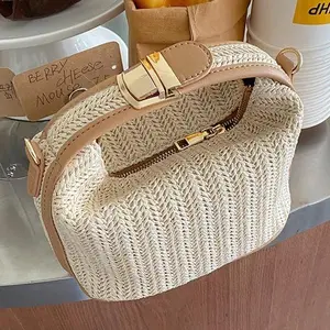 【Local Delivery】Maxoner Straw Woven Crossbody Bag Purse for Women,Small Raffia Tote Tote Handbags Clutch for Summer Beach Vacation