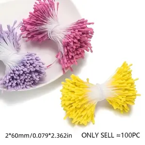 Polyester Artificial Flower Stems, Soft Texture Handmade Bouquet Decor, Ideal for DIY Floral Art, Home Decoration, Weddings, Parties