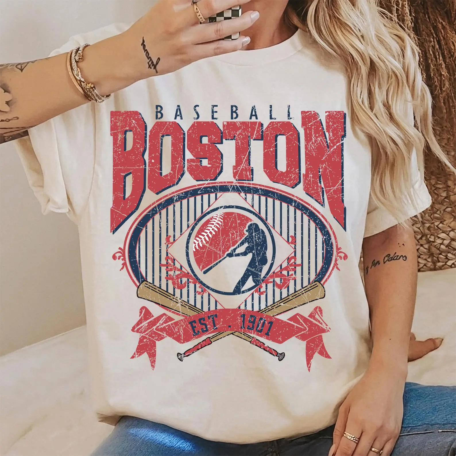 [Sale Up To 50%] Vintage 90s Style Boston Baseball Shirt, Game Day Tshirt, Boston Team Baseball Tee, Sunday Boston Mascot T-Shirt, Red Sox Fan Apparel