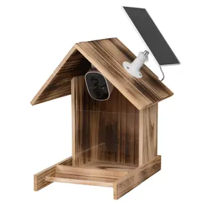COZIWOW Bird Feeder with Camera 1080P HD AI Identify Birds Watching Camera Squirrel Proof Hummingbird House Cam Solar Powered Auto Capture Birds Motion Detection Live View Ideal Gifts for Avid Birder