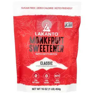 Lakanto Monkfruit Sweetener with Erythritol, Classic, 16 oz (454 g)