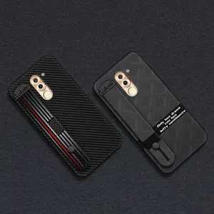 mature protective Phone Case For Huawei Honor 6X/GR5 2017/Mate 9 Lite Waterproof geometry Wristband masculine Phone Holder simple Shockproof Soft case Wrist Strap Anti-knock