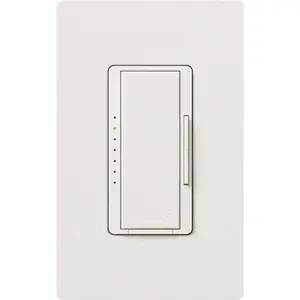 Lutron Maestro Wireless Dimmer, Incandescent/Halogen, Magnetic Low-Voltage, Specification Grade, Multi-Location/Single-Pole, 120V/600W/Va, Vive Enabled, White, MRF2S-6ND-120-WH