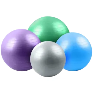 French Fitness Anti Burst Stability Exercise Ball Set of 4 (45 to 75 cm) (New)