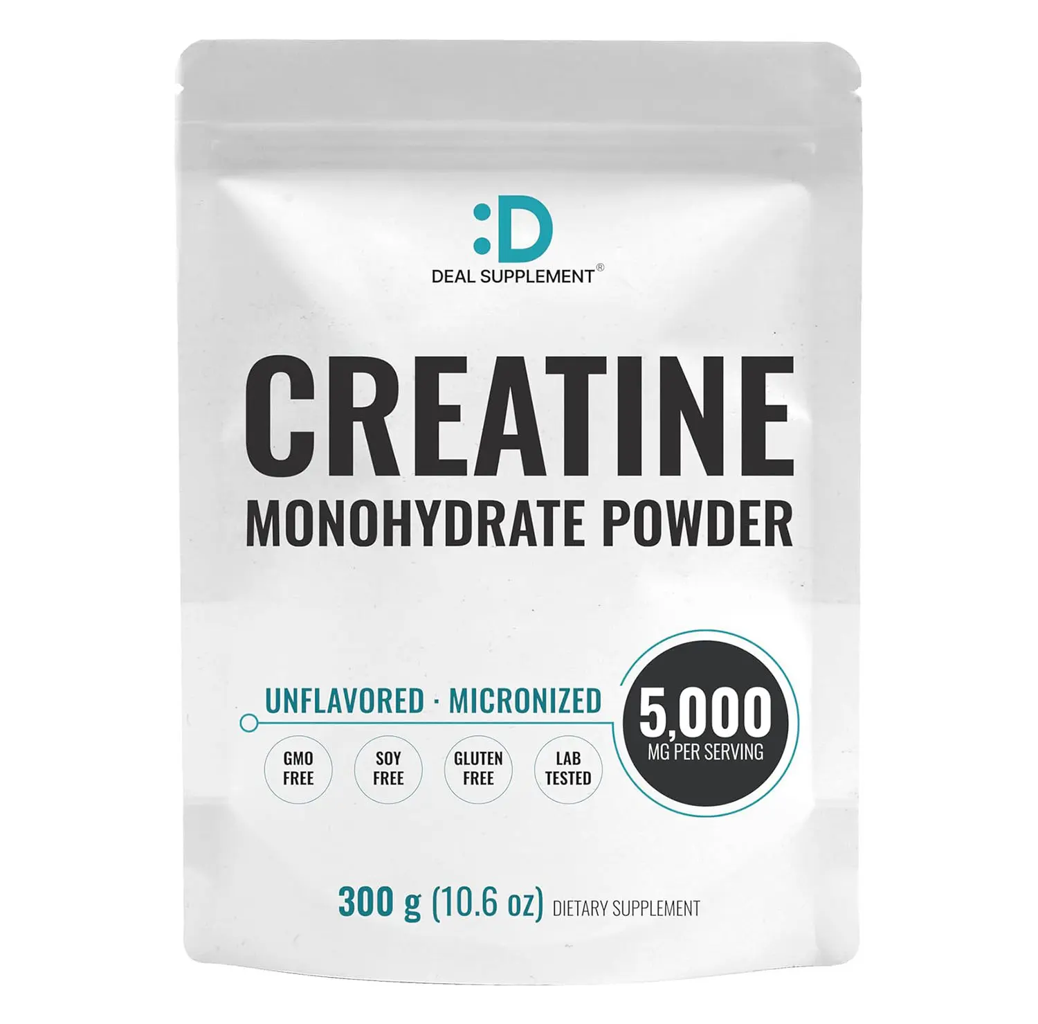 Micronized Creatine Monohydrate, 60 Servings, 5g Per Serving (300g/0.7lb) | Fast Absorbing & Unflavored | Supports Strength, Power & High-Intensity Training* | Vegan, Keto, Non-GMO