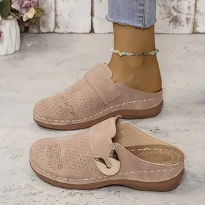 Chic Womens Wedge Sandals - Effortless-On Platform Shoes with Comfort Cushioning Casual Style Girl Footwear
